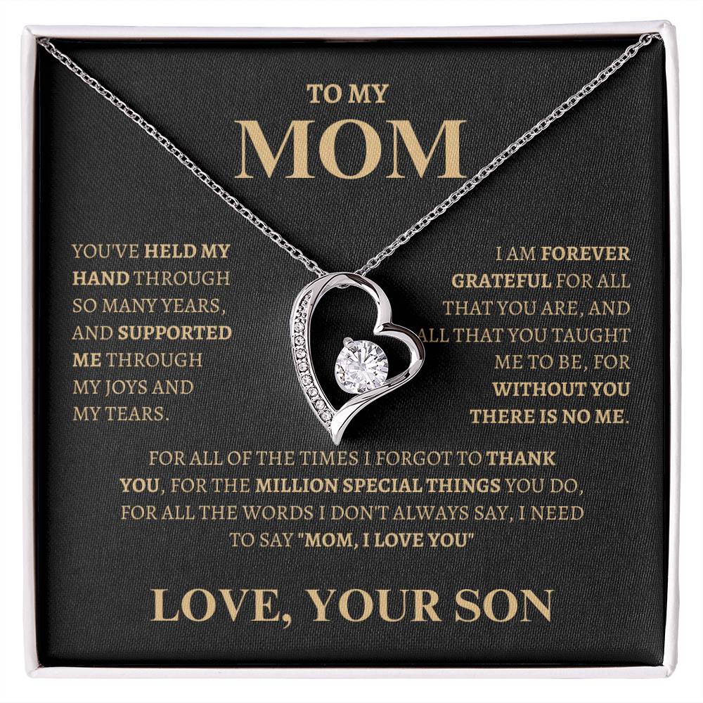 Thank you for supported me | Forever Love Necklace | Gifts for Mom