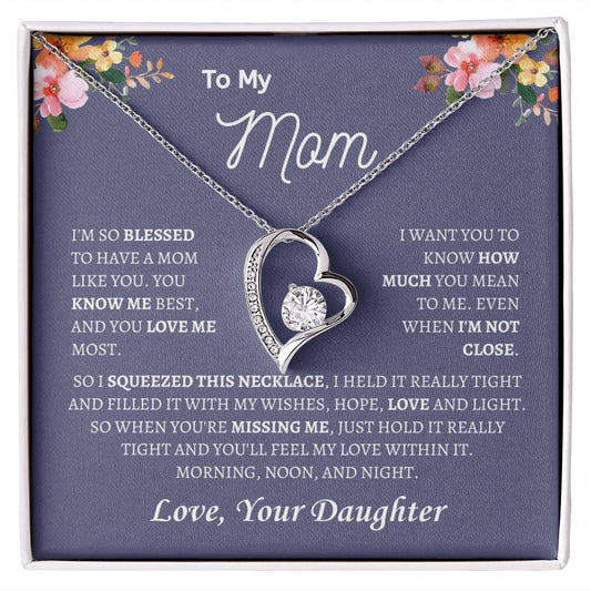 Blessed to have a Mom | Forever Love Necklace | Gifts for Mom