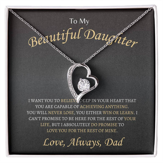 Dad promise to Love You | Forever Love Necklace | Gifts for Daughter