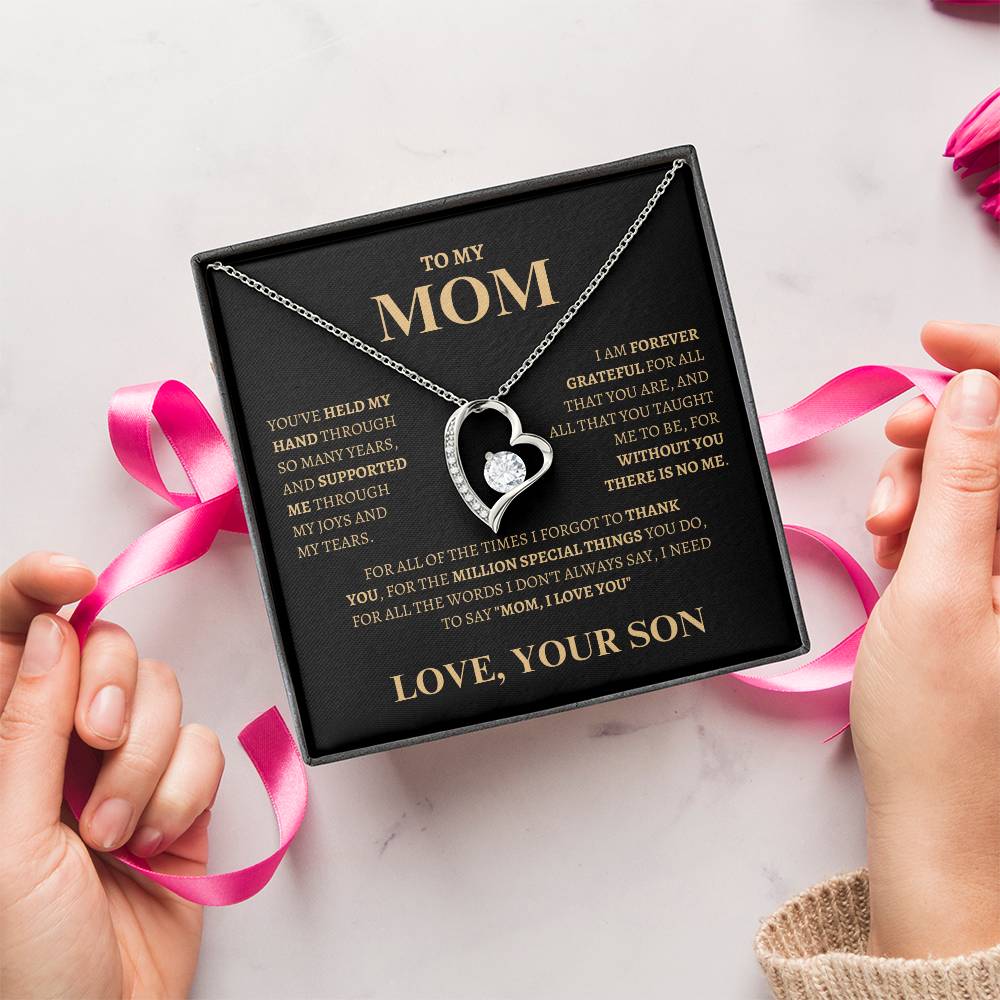 Thank you for supported me | Forever Love Necklace | Gifts for Mom