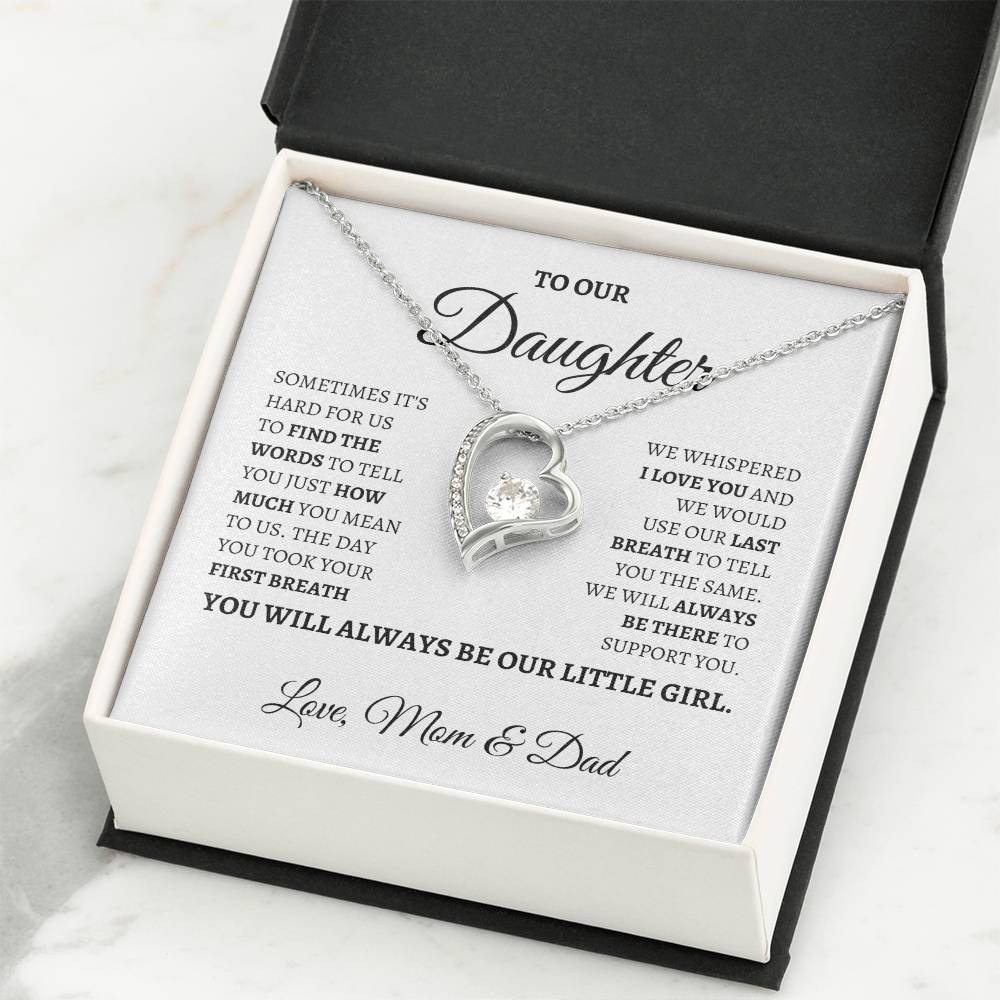 You will always be our Little Girl | Forever Love Necklace | Gifts for Daughter