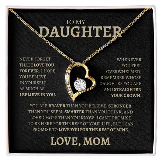 I Believe in You Daughter | Forever Love Necklace | Gifts for Daughter