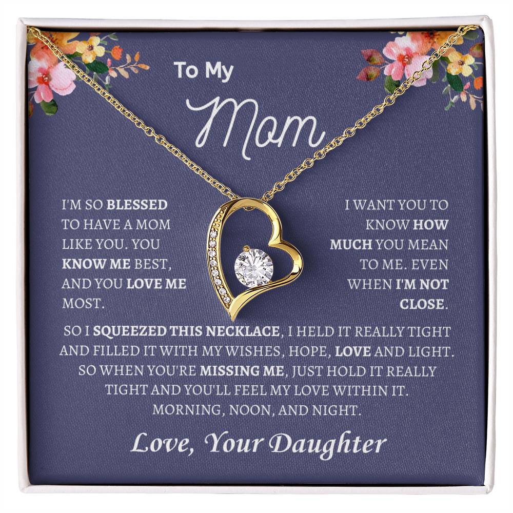 Blessed to have a Mom | Forever Love Necklace | Gifts for Mom