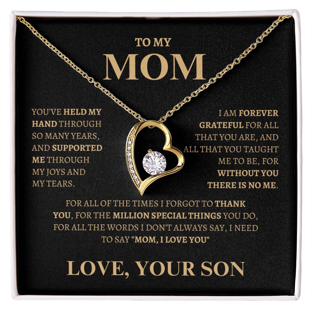 Thank you for supported me | Forever Love Necklace | Gifts for Mom