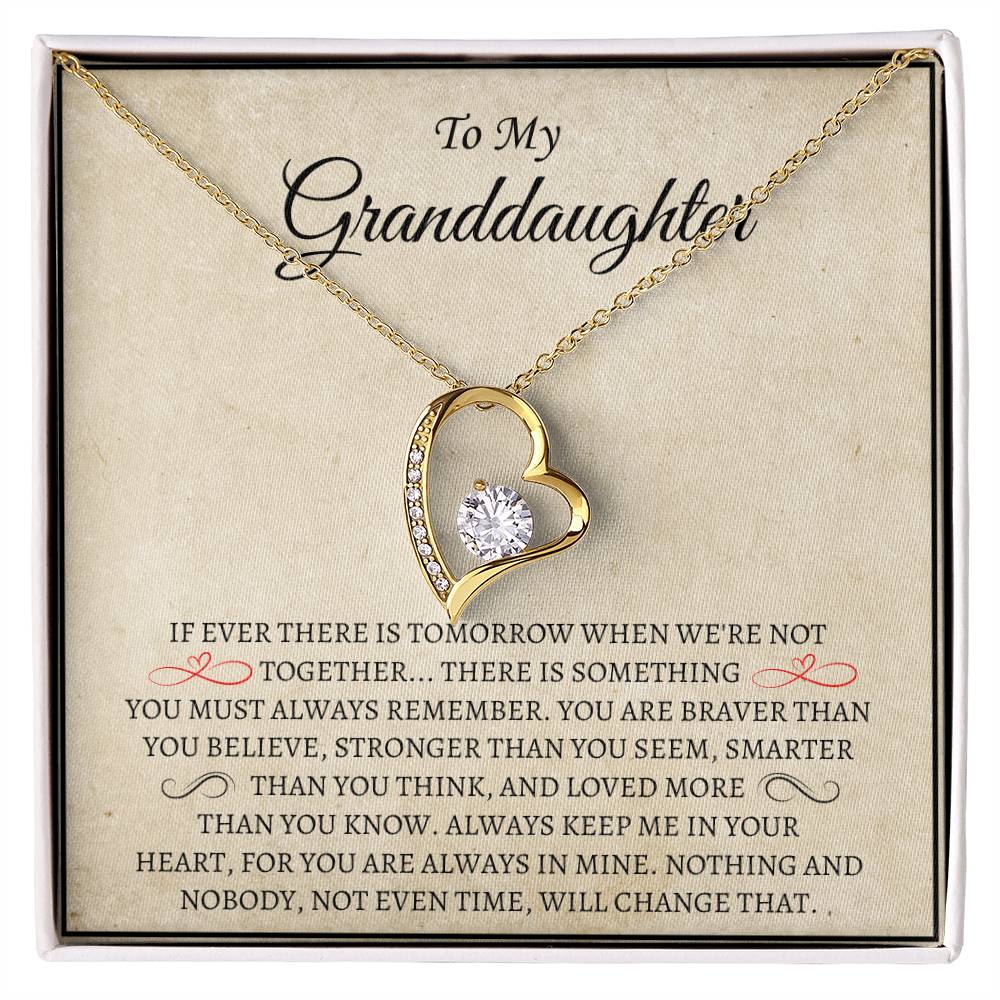 To my Granddaughter | Forever Love Necklace | Gifts for Granddaughter