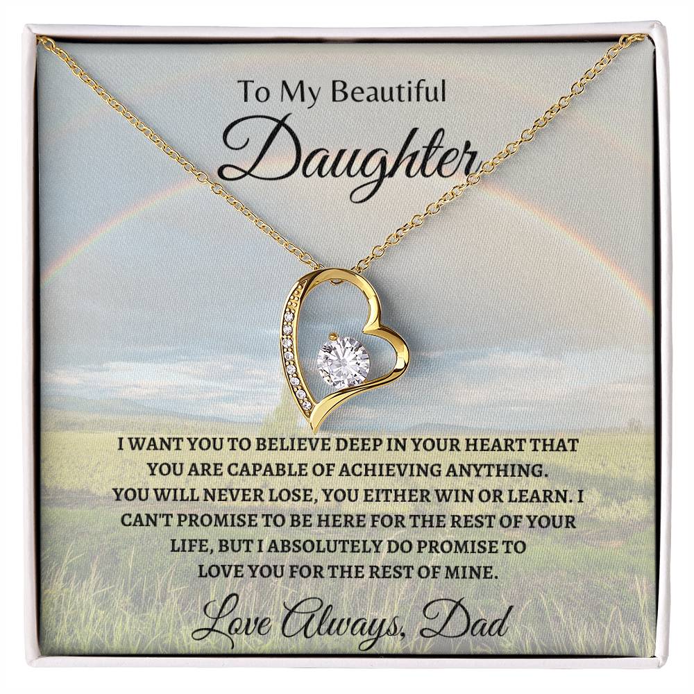 Love Daughter for the rest of mine | Forever Love Necklace | Gifts for Daughter