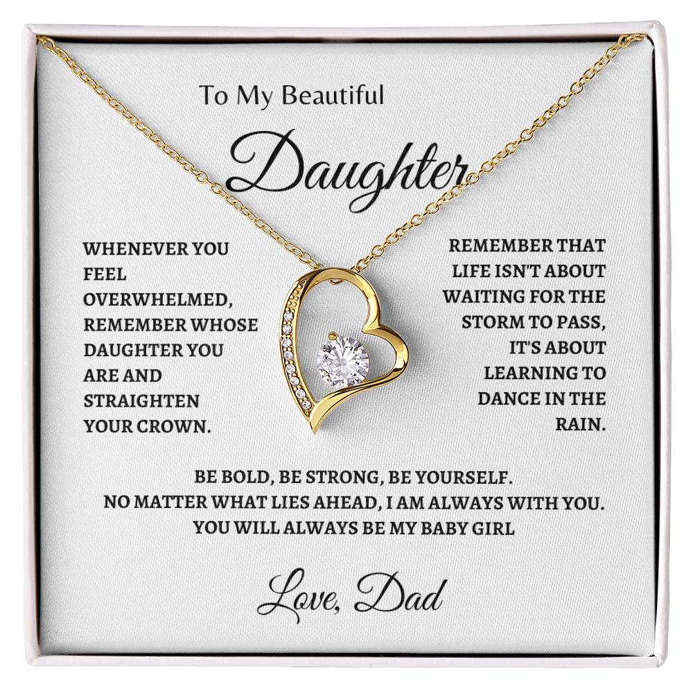 Baby Girl of Dad | Forever Love Necklace | Gifts for Daughter