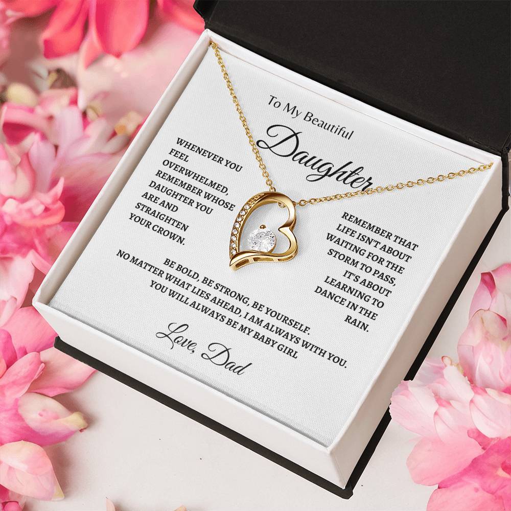 Baby Girl of Dad | Forever Love Necklace | Gifts for Daughter