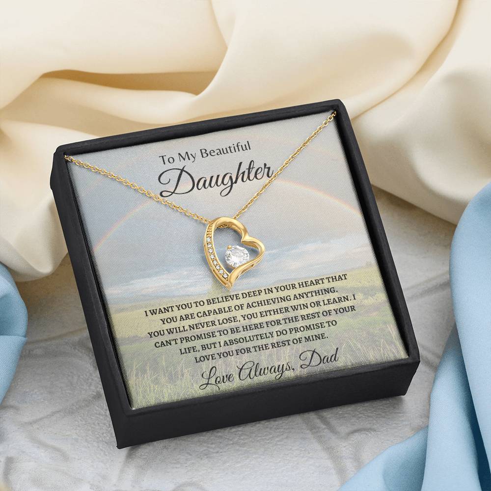 Love Daughter for the rest of mine | Forever Love Necklace | Gifts for Daughter