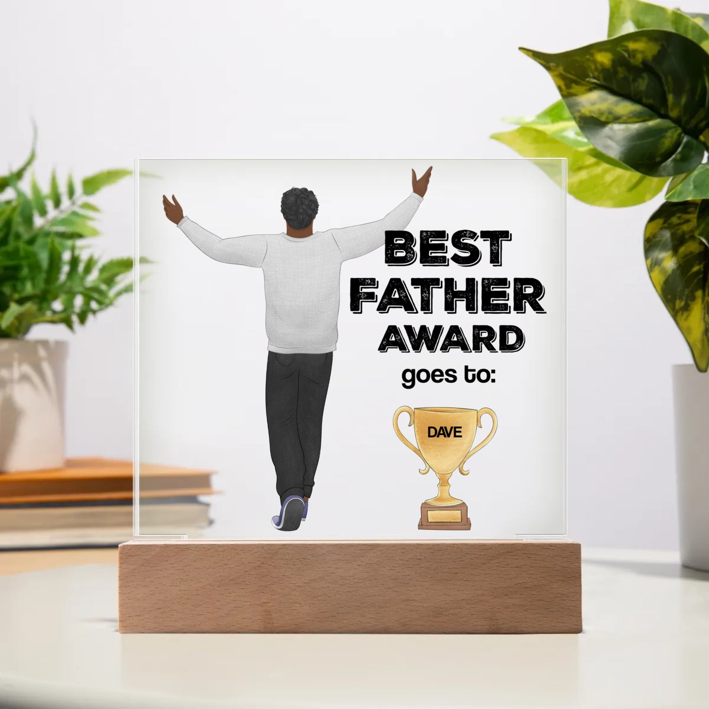 Best Dad | Acrylic Square Plaque | Gifts for Dad